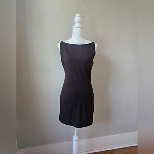 Yoxua Chocolate Brown High Neck Dress